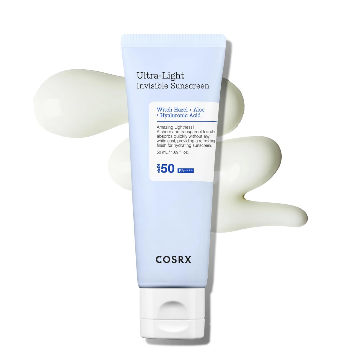 קרם הגנה שקוף וקליל במיוחד SPF50 ללא שאריות לבנות — MINI 15ml