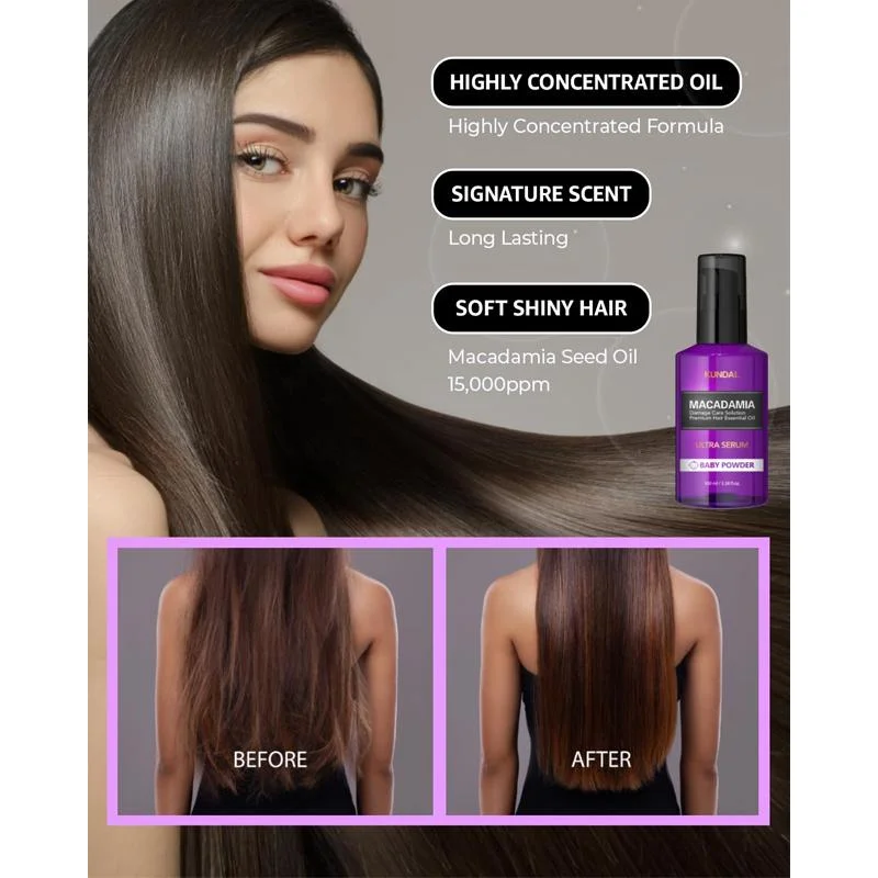 سيروم شعر المكاديميا للمعان وترطيب فوري