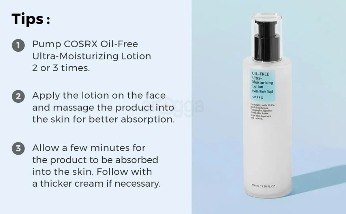 Лёгкий лосьон COSRX Oil Free Ultra Moisturizing с берёзовым соком