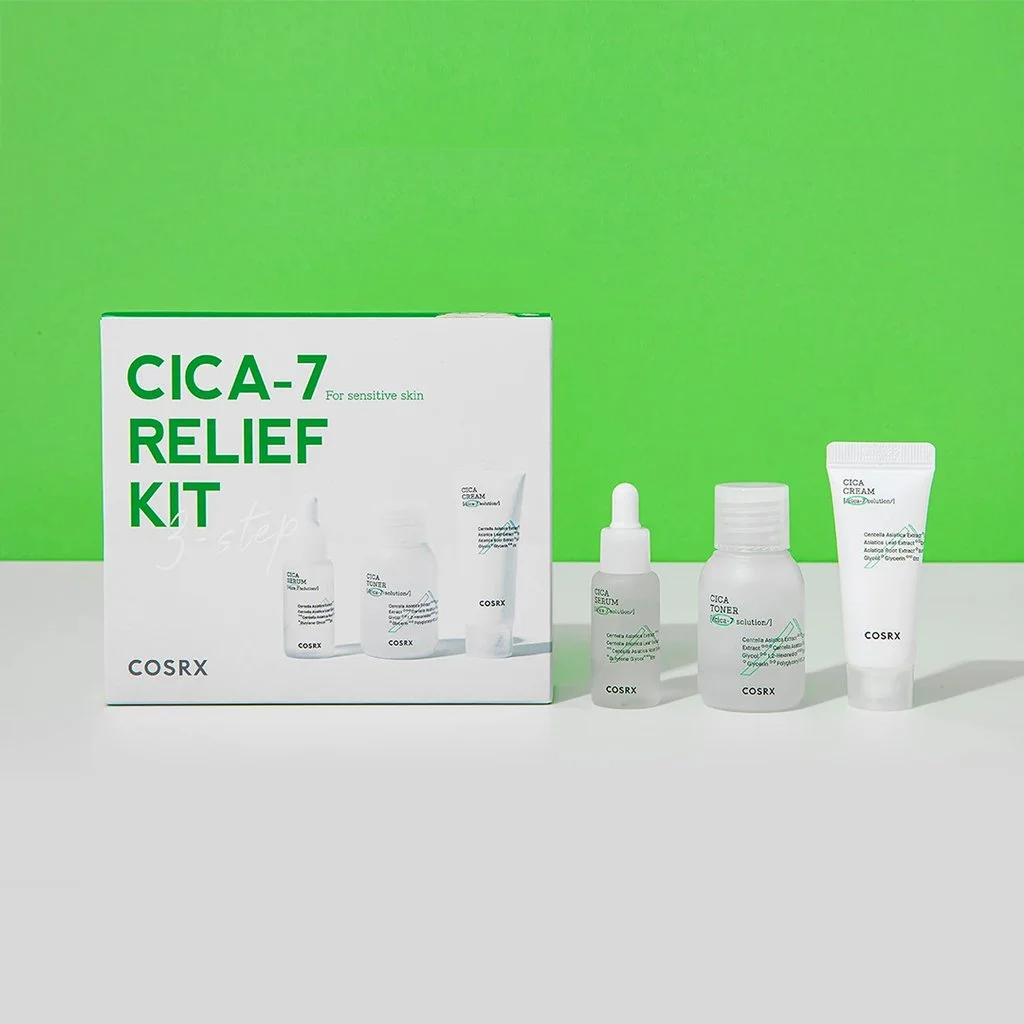 مجموعة CICA لتهدئة وتقوية البشرة الحساسة بـ 7 مكونات سنتيلا