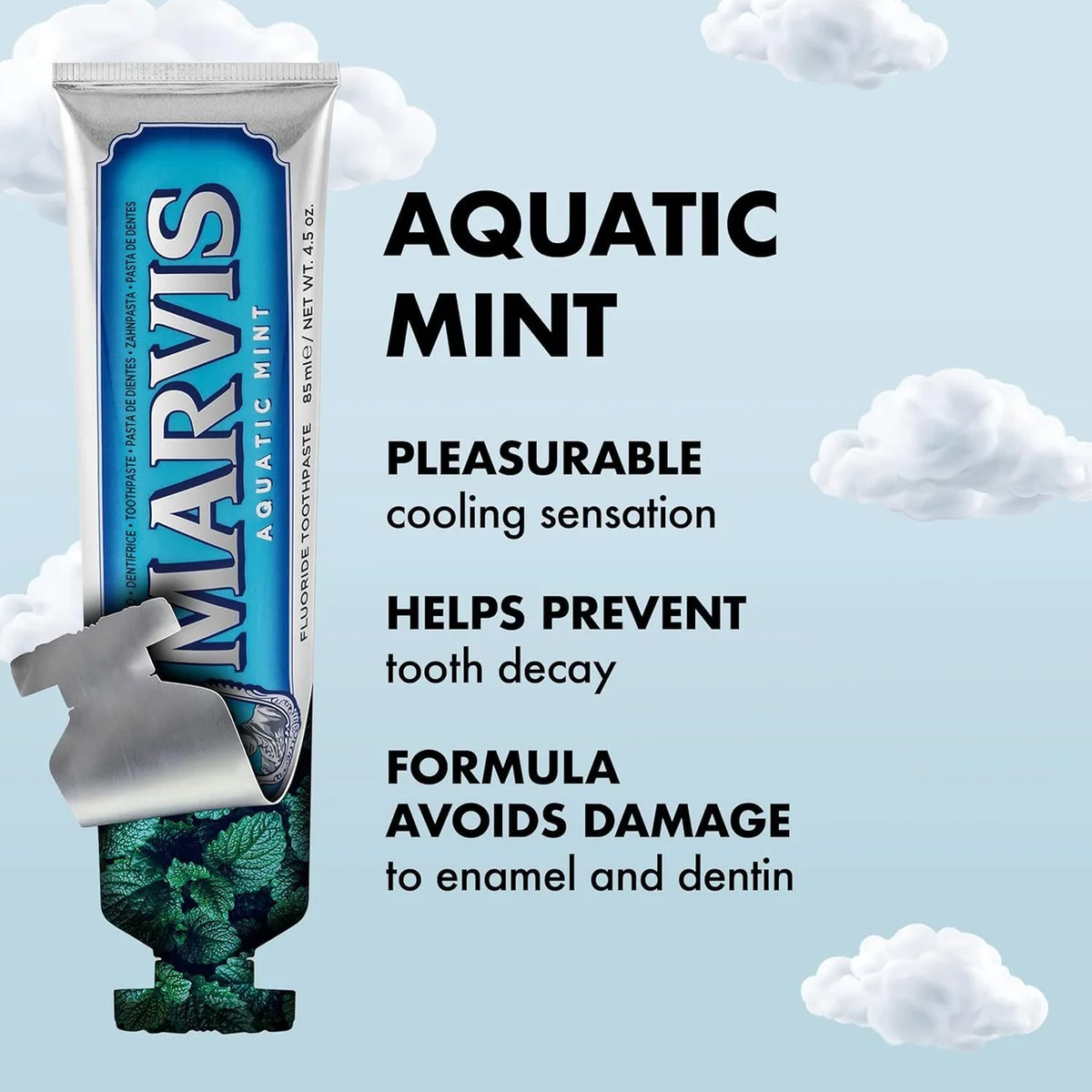 Зубная паста Marvis Aquatic Mint освежающая с фтором