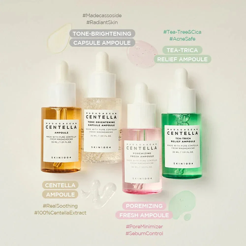 Skin1004 طقم أمبولات Madagascar Centella للتهدئة والترطيب