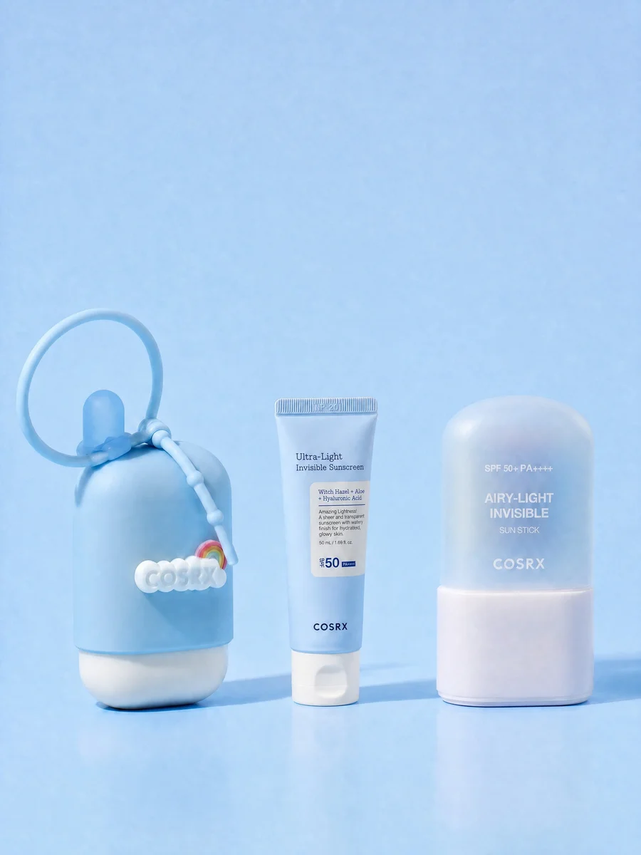 ستيك حماية خفيف وغير مرئي SPF50+ + حلقة مفاتيح مجانية + واقي شمس Mini