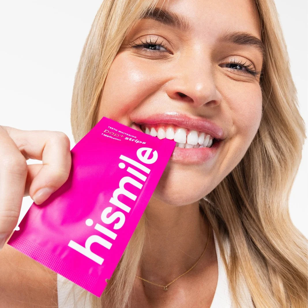 Hismile רצועות הלבנה PAP+ ללא פרוקסיד, 7 טיפולים