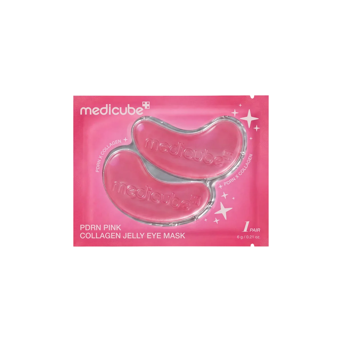 זוג פדים ג'לי לעיניים PDRN וקולגן ורוד - Medicube